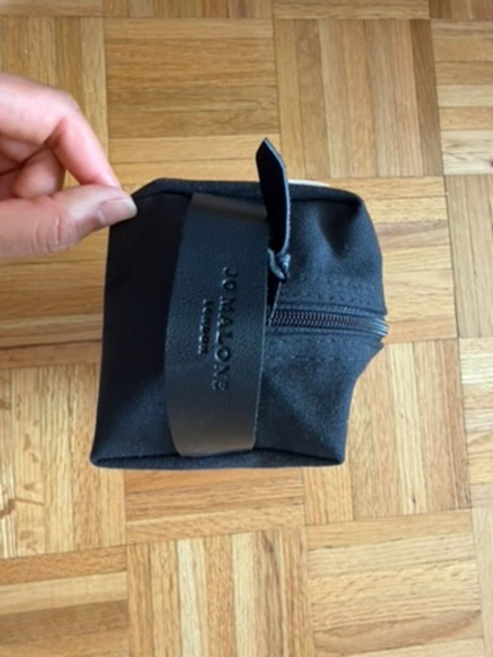 NWT Jo Malone London Black Toiletry Wash Bag Cosmetic Pouch